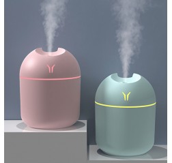 寝室・車用かわいい香りディフューザー付き空気加湿器、冷霧ナイトライト、部屋を清潔に保つ、ホーム＆オフィスデコレーションに最適な家用加湿器