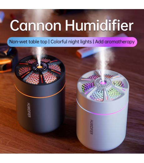 USB駆動のアロマセラピー・ディフューザー＆クールミスト加湿器 - 部屋をフレッシュに、植物を健康に、カラフルなライト、完璧なホリデーギフト、電池は含まれていません、クリスマスギフト