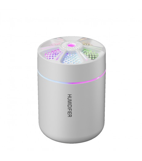 USB駆動のアロマセラピー・ディフューザー＆クールミスト加湿器 - 部屋をフレッシュに、植物を健康に、カラフルなライト、完璧なホリデーギフト、電池は含まれていません、クリスマスギフト