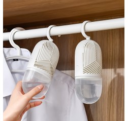 6個パックの再利用可能な吊り下げ式PVC除湿バッグ、クローゼットやバスルーム用の吸湿剤、カビ防止、ワードローブ除湿アクセサリー