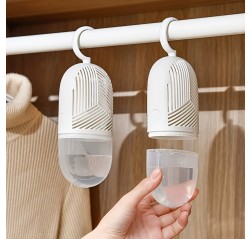 6個パックの再利用可能な吊り下げ式PVC除湿バッグ、クローゼットやバスルーム用の吸湿剤、カビ防止、ワードローブ除湿アクセサリー