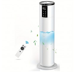 加湿器 大容量 13L【家庭/業務用・アロマ対応】加湿器 タワー型 加湿力350mL/h 4段階ミスト調節 上から給水 静音 省エネ72H連続加湿 超音波加湿器 切タイマー リモコン付き 水位確認可能 お手入れ簡単 湿度センサー 学校/事務所/オフェス/寝室/会所/病院/美容院に適用