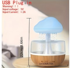 リビングルーム用クリエイティブUSB給電加湿器アートデコラティブライトナイトライト