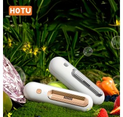 HOTU USB 充電式冷蔵庫除臭器浄化機 - 携帯式キッチン空気浄化機、におい除去、味の減り、フレッシュミントデザイン、家庭やオフィスでの使用に最適、キッチン空気浄化機 | モダンなキッチンアクセサリー | 充電式空気浄化機