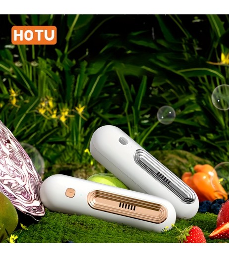 HOTU USB 充電式冷蔵庫除臭器浄化機 - 携帯式キッチン空気浄化機、におい除去、味の減り、フレッシュミントデザイン、家庭やオフィスでの使用に最適、キッチン空気浄化機 | モダンなキッチンアクセサリー | 充電式空気浄化機