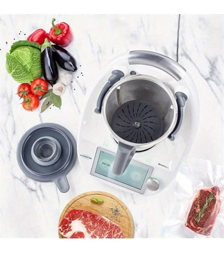 精密フィット、Thermomixブレードカバー TM5、TM6 & TM31用 - スロークッキング＆スウスヴィード用シリコンフードガード - 必須キッチンアクセサリー