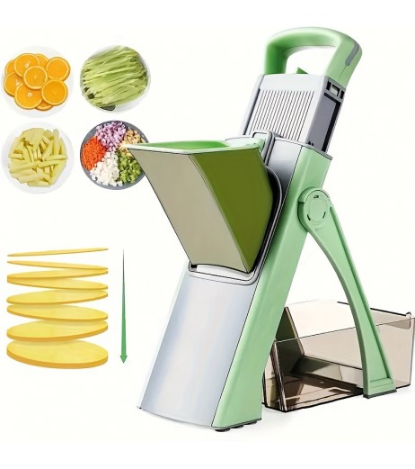 野菜チョッパー、多機能フルーツスライサー、手動食品シュレッダー、キッチン野菜スライサー、容器付き野菜チョッパー、玉ねぎミンチャー、家庭用ジャガイモシュレッダー、シュレッダー、キッチン用品、完璧な選択のキッチンガジェット