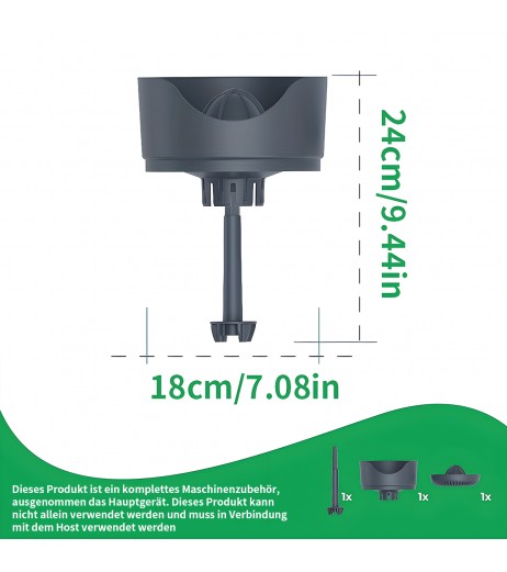 TM5/TM6/TM31用プレミアムジューサーアクセサリーキット - オレンジ＆レモンのセパレーター、食品グレード素材、食器洗い機対応、カラーボックスパッケージ