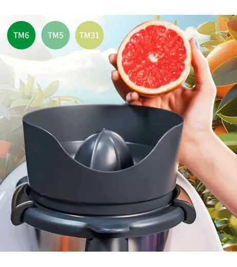 TM5/TM6/TM31用プレミアムジューサーアクセサリーキット - オレンジ＆レモンのセパレーター、食品グレード素材、食器洗い機対応、カラーボックスパッケージ