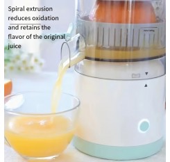 ポータブルワイヤレス電動ジューサー、13.53oz容量、USB充電式1600mAhリチウムバッテリー、ボタン制御、非加熱食品グレードPP、取り外し可能なカップ、自動ジュースセパレーター付きフレッシュジュース