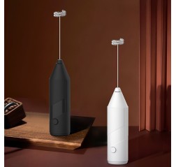 ハンドヘルド電動ミキサー、泡立て器、ミルクフォーマー、コーヒー、ラテ、カプチーノフォーマー、抹茶ドリンクミキサー、キッチンガジェット - 素材: PP、形状: ラウンド、電力: 4W、速度: 1000rpm、バッテリー特性: バッテリーなし、電源モード: バッテリー駆動、動作電圧: ≤36V