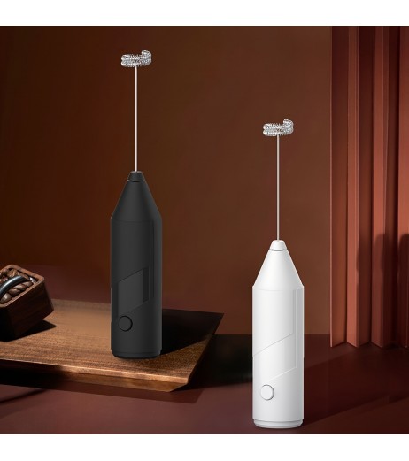 ハンドヘルド電動ミキサー、泡立て器、ミルクフォーマー、コーヒー、ラテ、カプチーノフォーマー、抹茶ドリンクミキサー、キッチンガジェット - 素材: PP、形状: ラウンド、電力: 4W、速度: 1000rpm、バッテリー特性: バッテリーなし、電源モード: バッテリー駆動、動作電圧: ≤36V