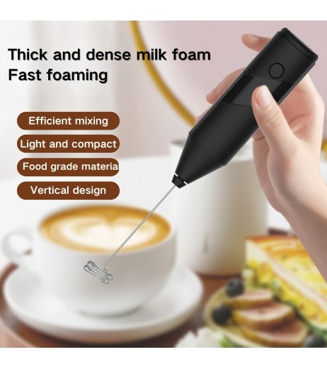 ハンドヘルド電動ミキサー、泡立て器、ミルクフォーマー、コーヒー、ラテ、カプチーノフォーマー、抹茶ドリンクミキサー、キッチンガジェット - 素材: PP、形状: ラウンド、電力: 4W、速度: 1000rpm、バッテリー特性: バッテリーなし、電源モード: バッテリー駆動、動作電圧: ≤36V