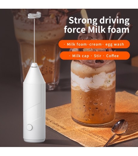 ハンドヘルド電動ミキサー、泡立て器、ミルクフォーマー、コーヒー、ラテ、カプチーノフォーマー、抹茶ドリンクミキサー、キッチンガジェット - 素材: PP、形状: ラウンド、電力: 4W、速度: 1000rpm、バッテリー特性: バッテリーなし、電源モード: バッテリー駆動、動作電圧: ≤36V