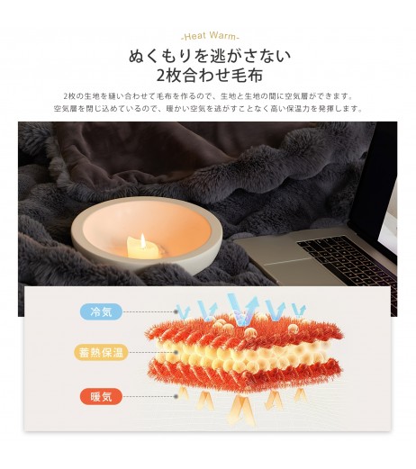 1pc Melvint ウルトラファインファイバーナイロンベランカ - コンテンポラリースタイル、200-250gsm、グレー、汚れに強く、洗濯機で洗える、多目的、保温、吸湿性、速乾、抗菌、除臭、冬の保温