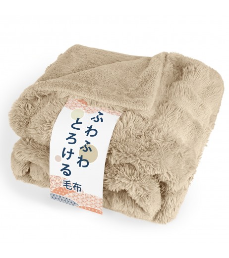 1pc Melvint ウルトラファインファイバーナイロンベランカ - コンテンポラリースタイル、200-250gsm、グレー、汚れに強く、洗濯機で洗える、多目的、保温、吸湿性、速乾、抗菌、除臭、冬の保温