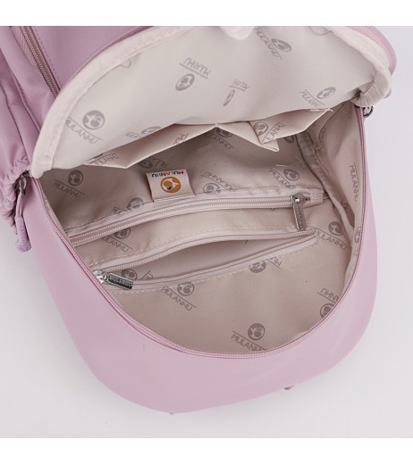 高品質の新しいファッショナブルなレディースバックパック、軽量で多用途のソリッドカラーのレディースダブルショルダーバッグ、大容量のマルチポケットのレディースバックパック、ジッパークロージャー、旅行、仕事、パーティーに適しています。