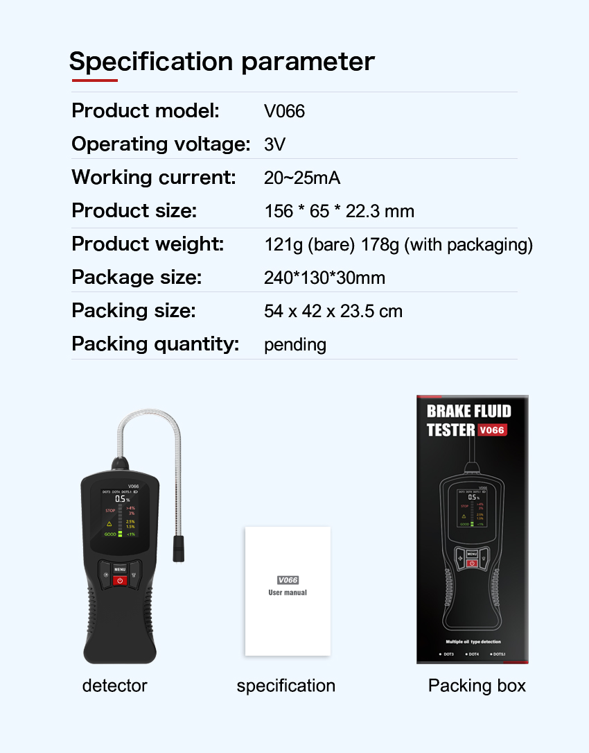 V066 Brake fluid tester — product view