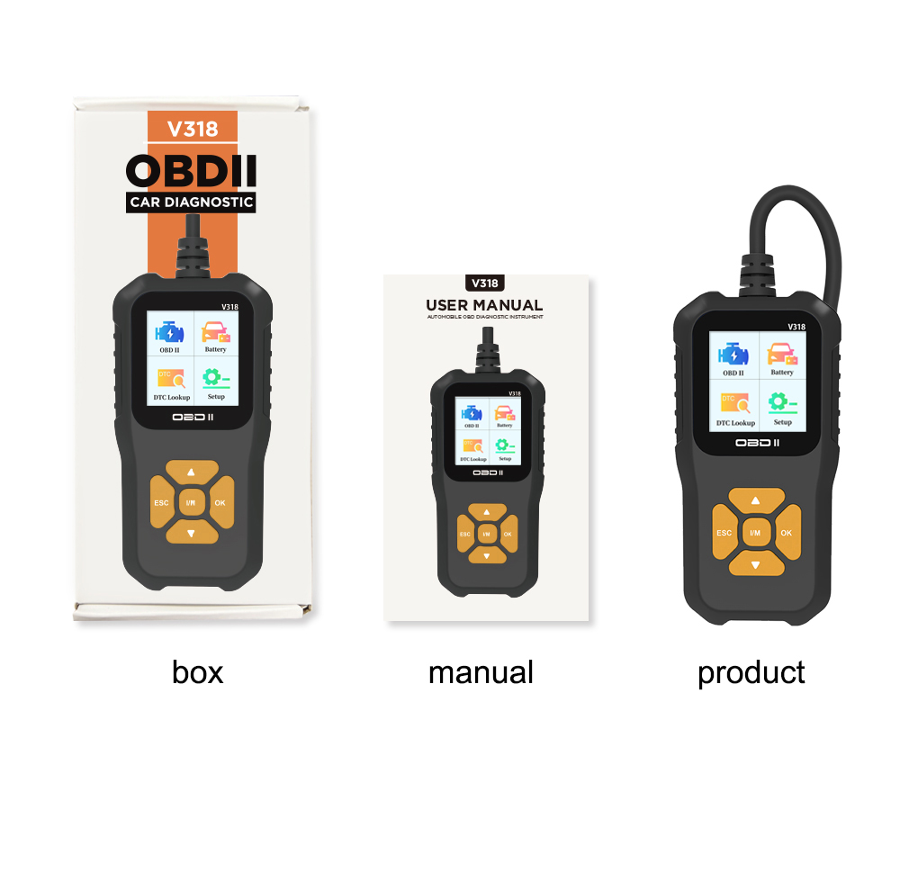 V318 OBD2 Diagnostic Scanner — product view